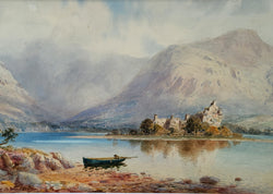 Henry B Wimbush, Original Watercolour Kilchurn Castle, Loch Awe, Argyll & Bute.