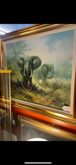 Elephant Oil Painting