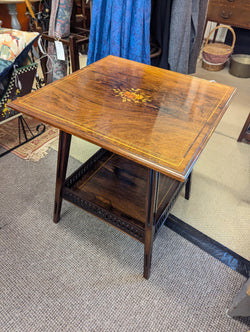 Edwardian Mahogany and Satinwood Table