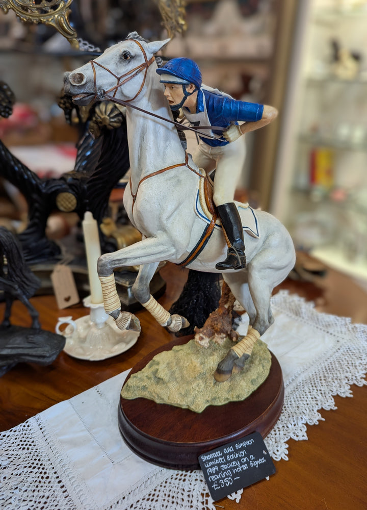 Sherratt and Simpson Limited Edition Jockey on Rearing Horse