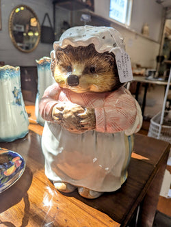 Mrs Tiggywinkle Biscuit Jar