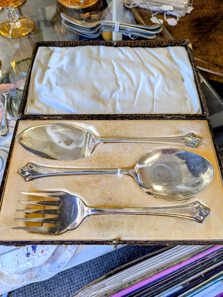 Silver Plated Boxed Serving Set