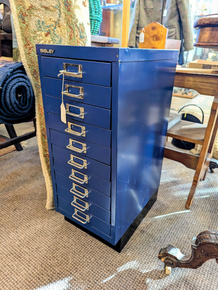 Bisley 10 Drawer Filing Cabinet in Blue
