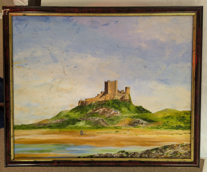 Jack Thomas 'Bamburgh Castle' Oil and Acrylic
