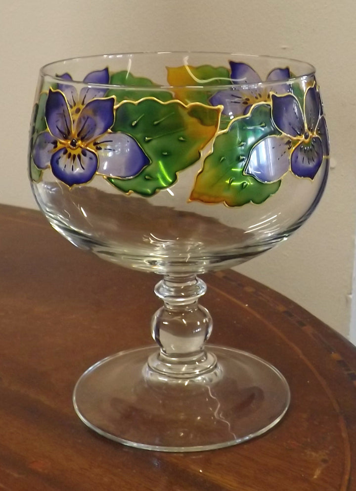 Decorative French Glass Bowl